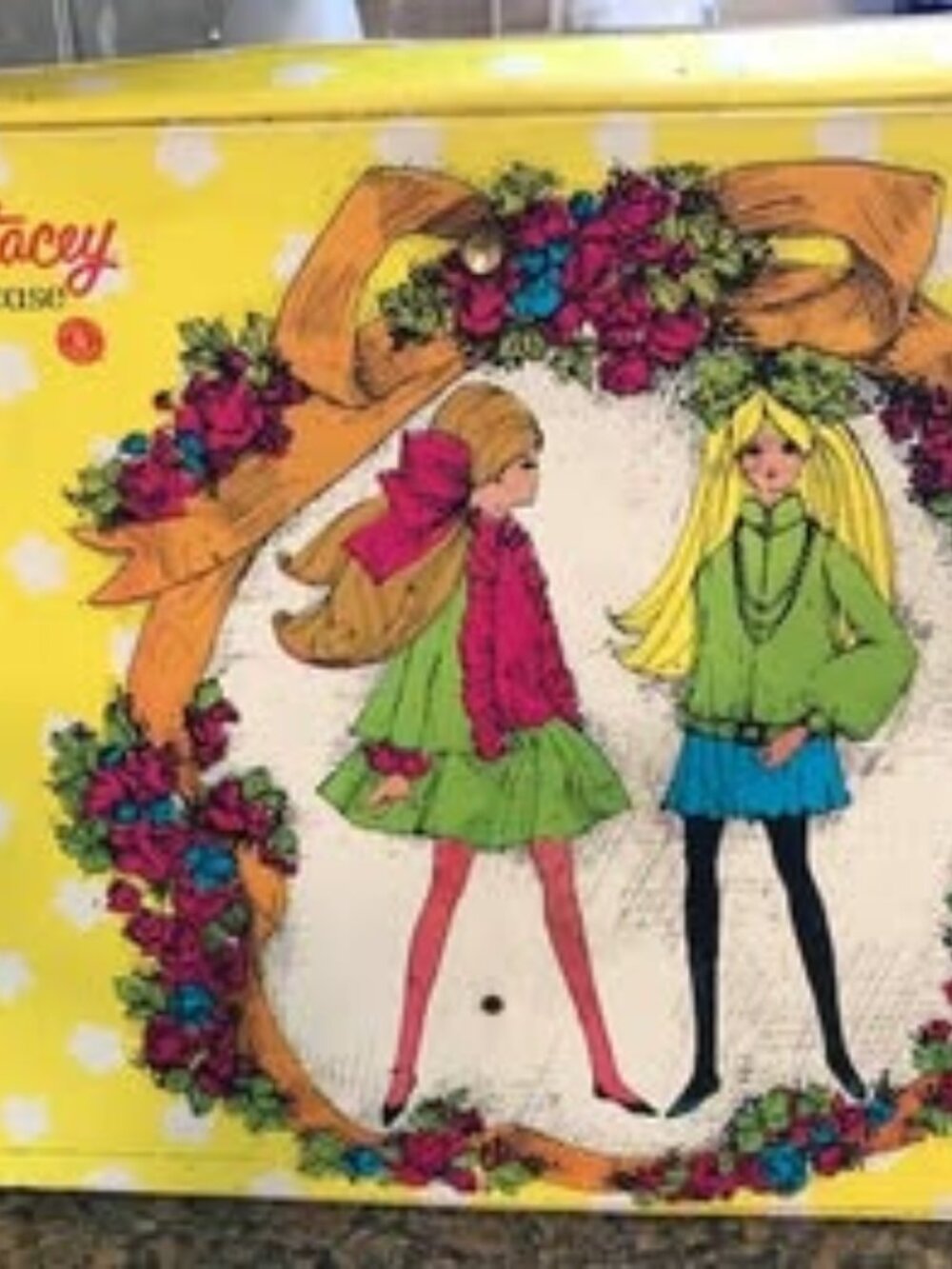 Vintage Mattel 1969 Barbie & Stacey sleep ‘n keep Doll Clothing Trunk -Mattel